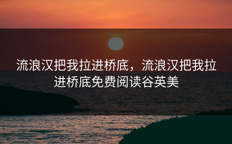 流浪汉把我拉进桥底，流浪汉把我拉进桥底免费阅读谷英美