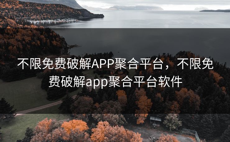 不限免费破解APP聚合平台，不限免费破解app聚合平台软件